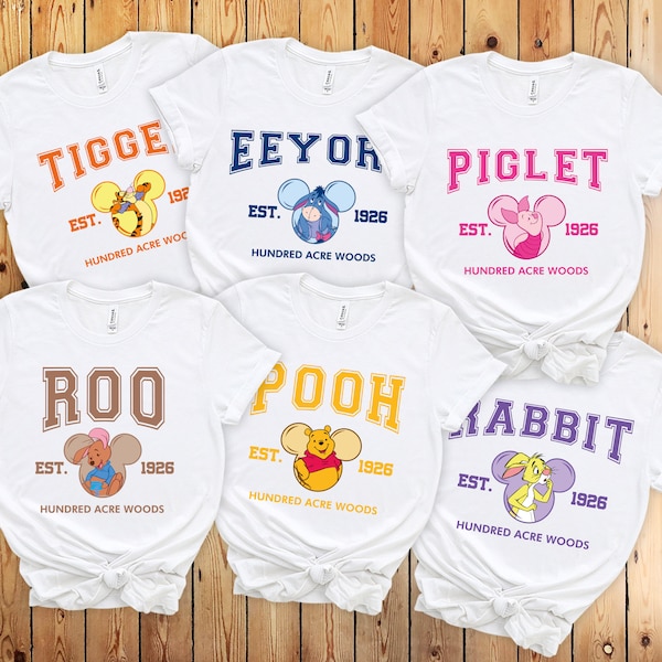 Winnie The Pooh Shirts, Disney Winnie The Pooh, Tiger, Piglet, Eeeyore, Disneyland Shirts, Disney Vacation Shirts, Disney Group Shirts