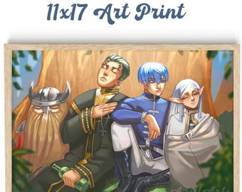Frieren: Beyond Journey's End Art Print - Anime Wall Poster (11x17)