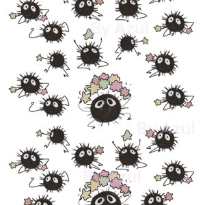 Spirited Away-Soot Sprites Sticker Set *UPDATED*