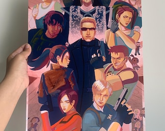 12x18 and 11x17" Resident Evil Art Print Poster