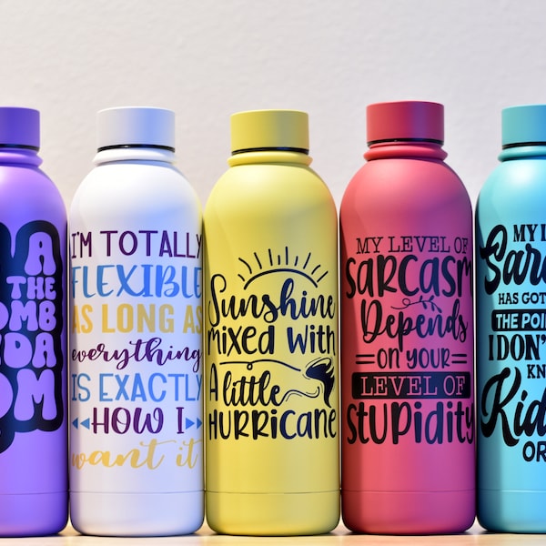 Best HD Pictures about  Funny Sayings Water Bottles  with No AI Images