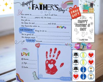 Father&#39;s Day Questionnaire: Fill-In Interview Keepsake (PDF)