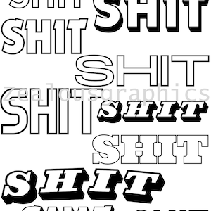 Swear word coloring pages digital prints, Adults only coloring, Adult coloring book swear words, Profanity coloring book digital download