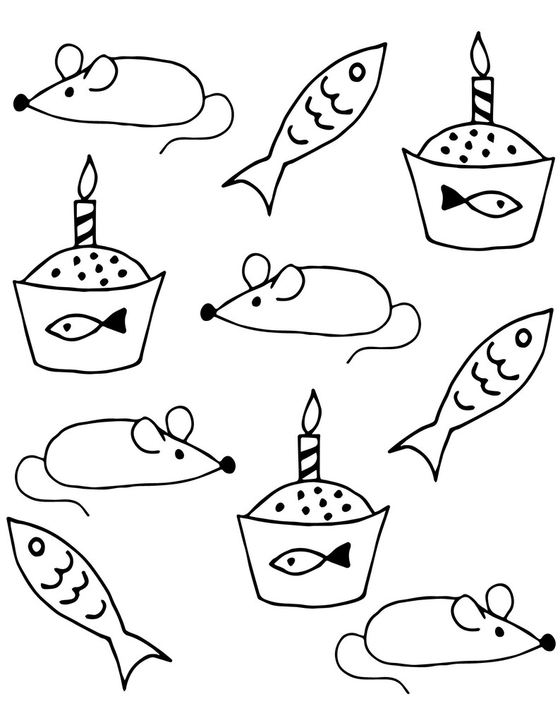 Cat Coloring Pages for Adults, Pdf Cat Coloring Pages, Coloring Pages