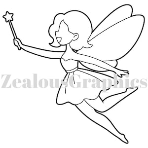 Fairy coloring book, Fairy coloring pages, Cute coloring pages, Cute stress relief, Instant download pdf, Fantasy coloring pages