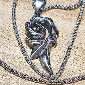 Rising Phoenix Fire Necklace, Phoenix Fire Necklace, Amulet Necklace, Stainless Steel Necklace, Birthday Gift, Cool Necklace Pendant