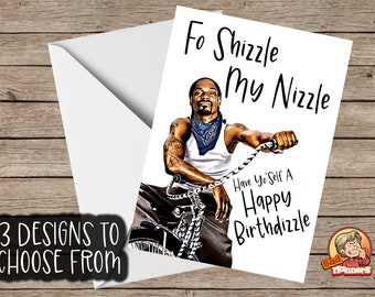 Snoop Dogg / Hip-Hop / Rap Themed Birthday Card | 3 Designs to Choose From | Printed on Quality Cardstock Tracked Delivery!