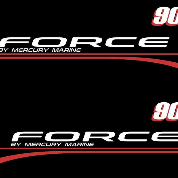 Mercury 90 Outboard Decals Etsy