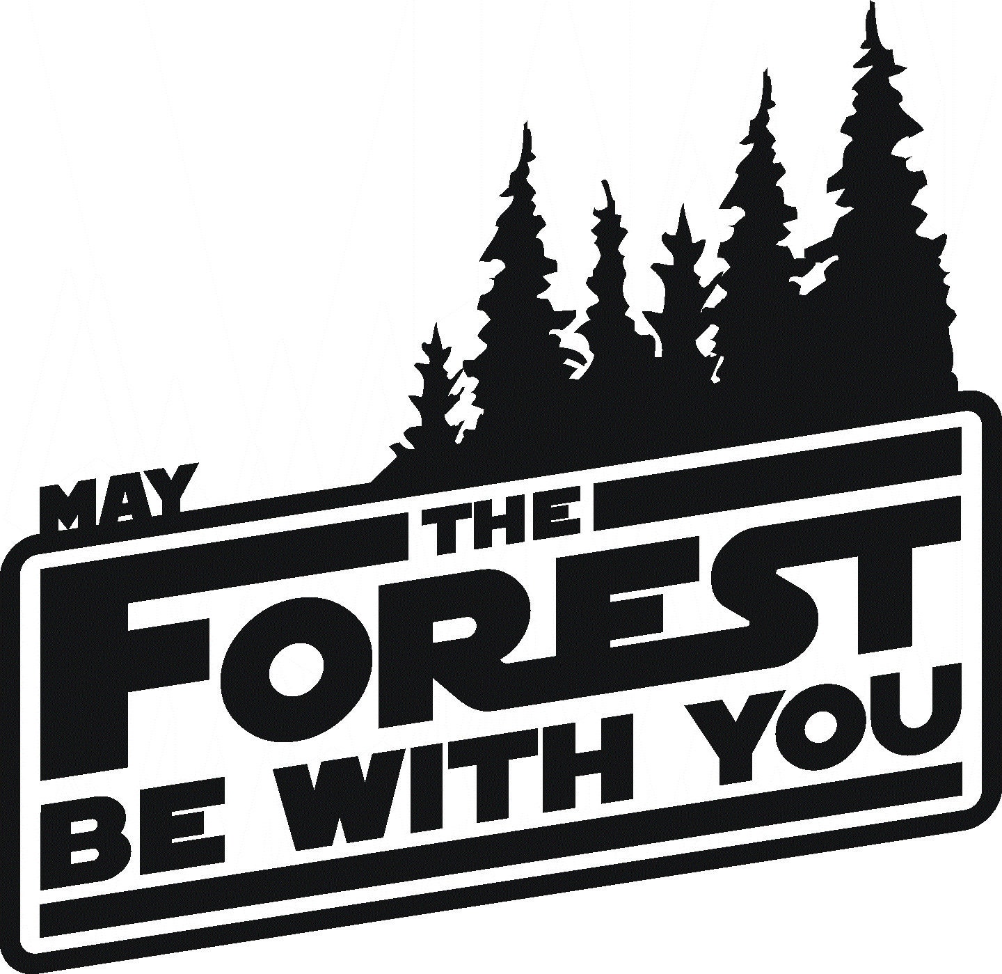 May the Forest Be With You Large RV Slide Out Vinyl Decal - Etsy