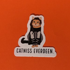 Catniss Everdeen. - Inspired Water Bottle, Laptop, or Other Accessory Glossy Sticker