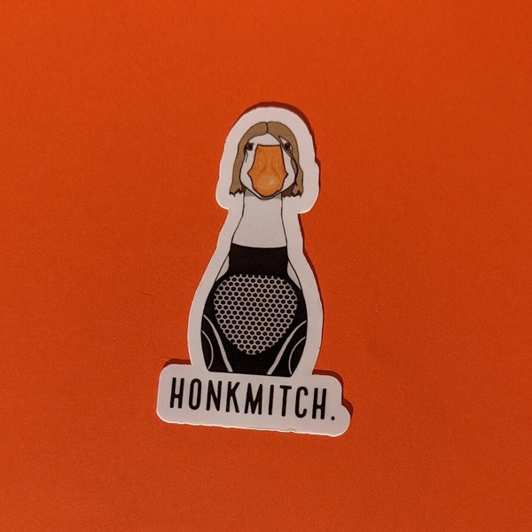 Honkmitch. - Inspired Water Bottle, Laptop, or Other Accessory Glossy Sticker