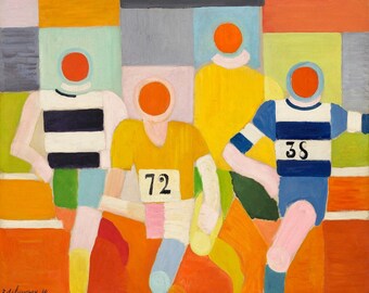 Robert Delaunay Print: Les Coureurs, Cubist Abstract Art - Etsy