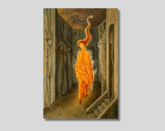 Remedios Varo The Call Canvas Wall Art, Remedios Varo Poster Print Art, Remedios Varo Paintings, The Call Poster Print