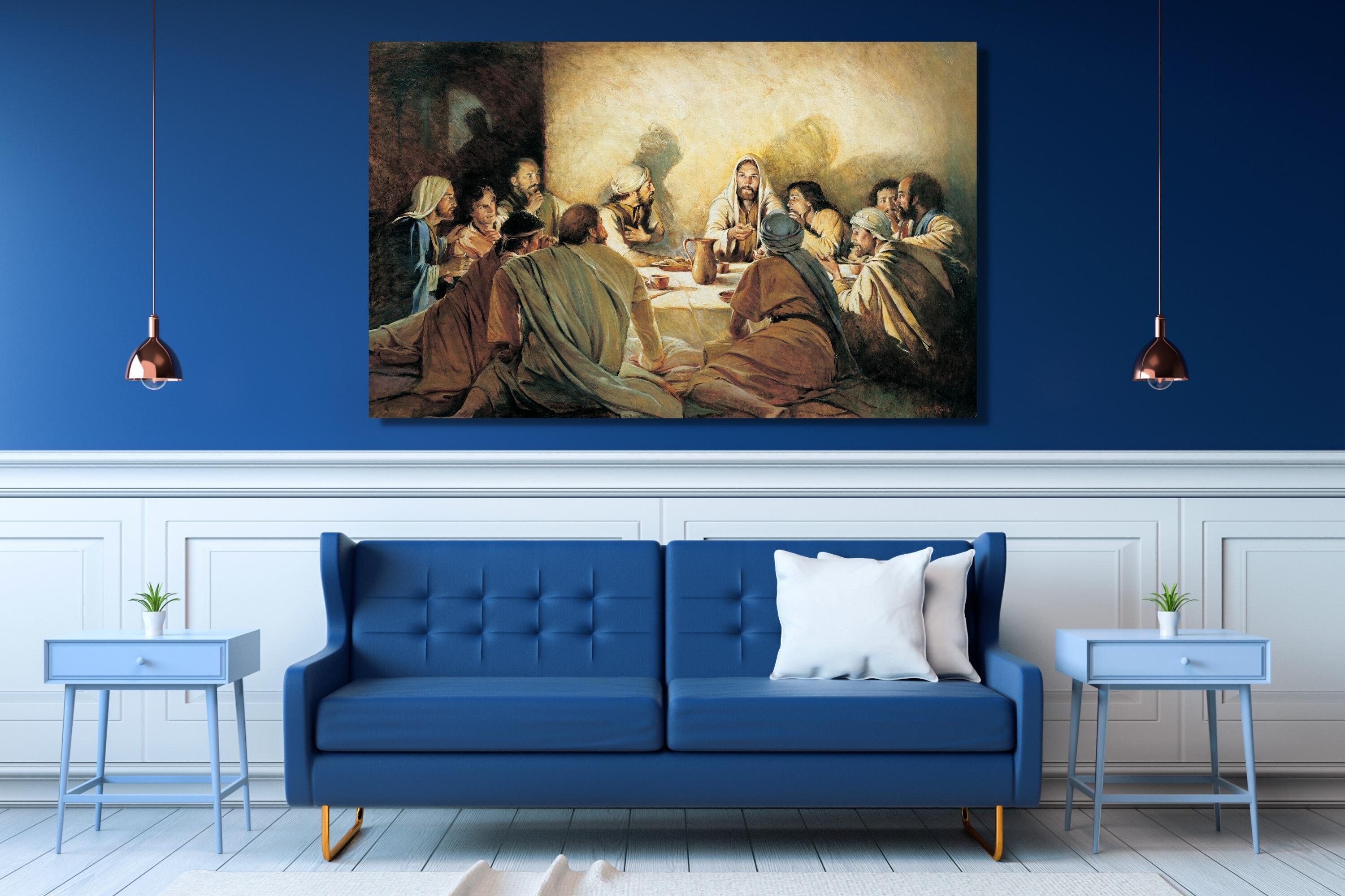 Last Supper Canvas Last Supper Wall Art Last Supper Canvas Set Jesus