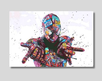 スパイダーマン グラフィティ キャンバス ウォールアート