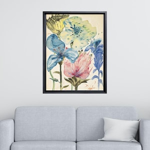 Salvador Dali Fleurs Canvas Wall Art, Salvador Dali Poster Print, Dali Flowers Poster, Dali Surrealism art, Salvador Dali Framed Canvas