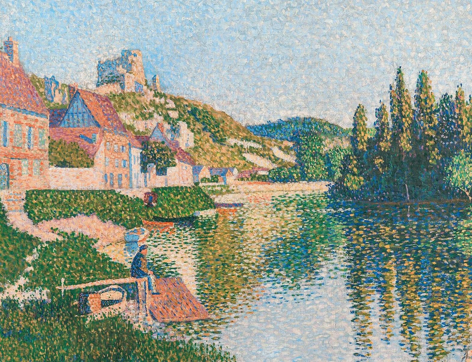 Paul Signac Les Andelys 1886 Canvas Print Wall Art,signac Poster