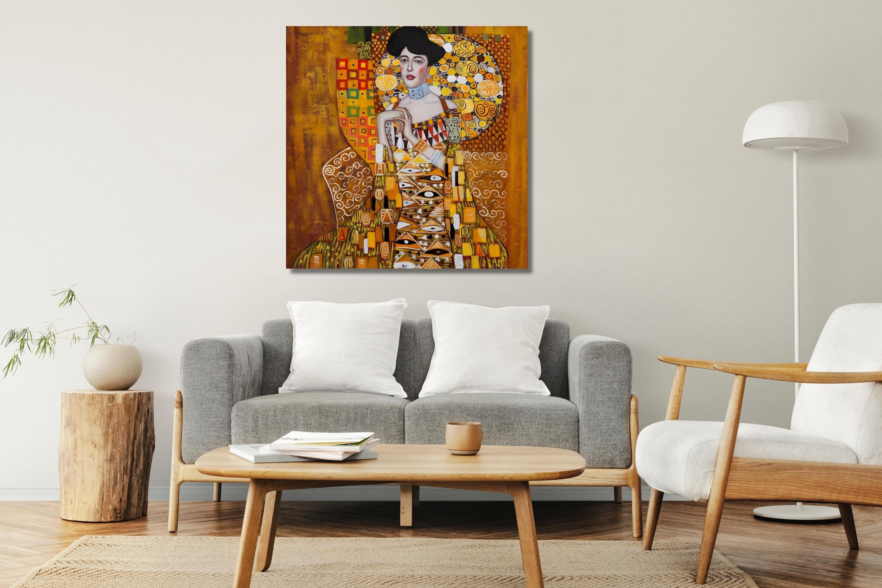Gustav Klimt Adele Bloch Bauer Canvas Wall Art, Gustav Klimt Gallery ...