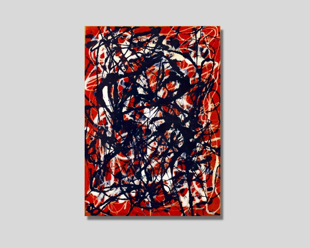 Jackson Pollock Canvas Wall Art, Jackson Pollock Print, Pollock Poster