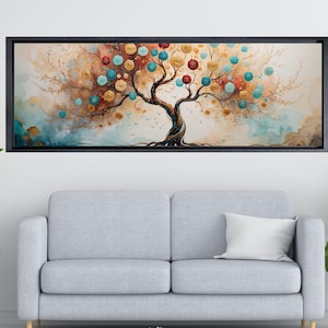 Tree of life Gustav Klimt Canvas Wall Art, Yggdrasil Wall Art, Tree of life Poster Print, Framed Gallery Canvas, Celtic Tree Canvas Print