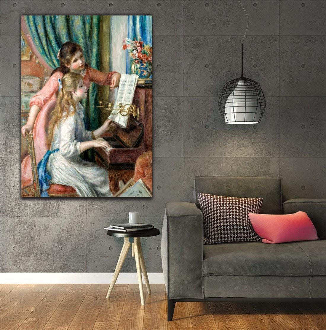 ピエール＝オーギュスト・ルノワール「ピアノを弾く二人の少女」1892年