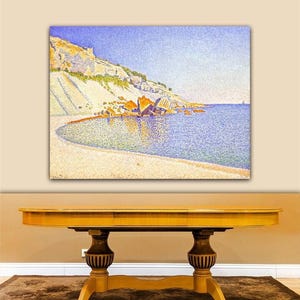 Paul Signac Cassis Cap Lombard Opus 1889 Canvas Print Wall Art,Paul Signac Poster,Archival Giclee,Paul Signac Painting,Paul Signac Canvas.