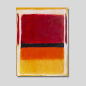 Mark Rothko Canvas Wall Art, Mark Rothko Poster, Mark Rothko Print, Rothko Abstract Art Print, Emotional artwork