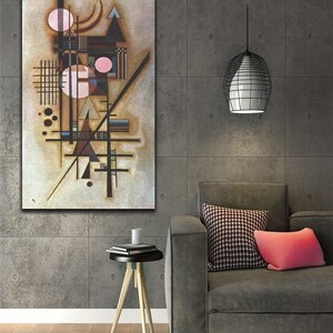 Wassily Kandinsky Softened Construction (1927) Print Wall Art, Kandinsky Poster, Kandinsky Painting, Kandinsky Panoramic Print Art Artwork
