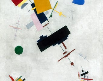 Kazimir Malevich Suprematism 1915 Canvas Print Wall Art,Malevich Painting,Suprematist Poster,Composition Print,Art Reproduction