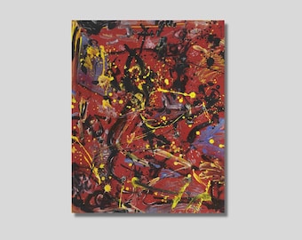 Jackson Pollock Canvas Wall Art, Jackson Pollock Print, Pollock Poster, Large Abstract Painting, Drip Technique Art, Modern Art Home Decor