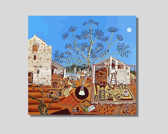 Joan Miro Canvas Wall Art, 