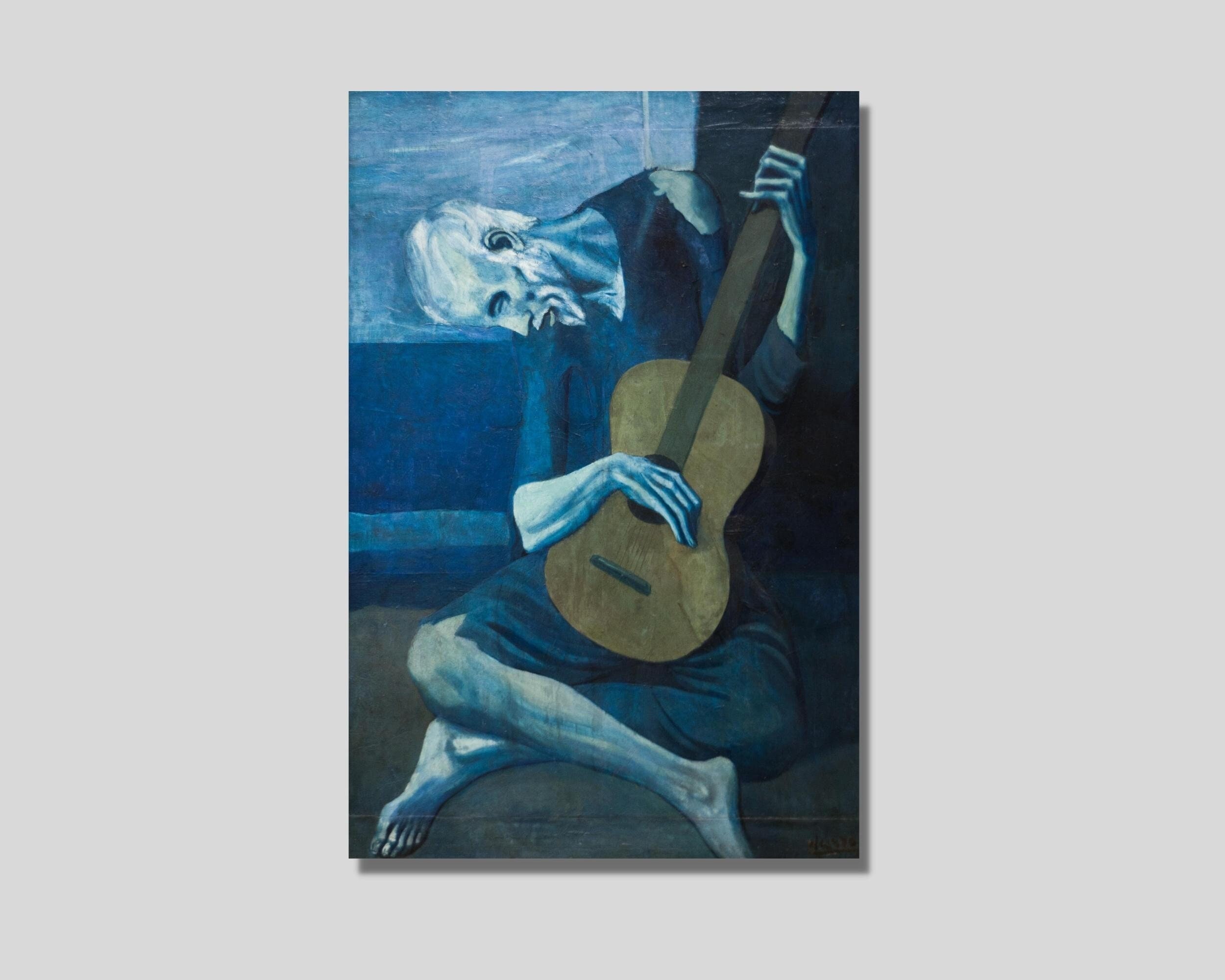 Pablo Picasso the Old Guitarist Canvas Wall Art, the Old Guitarist ...