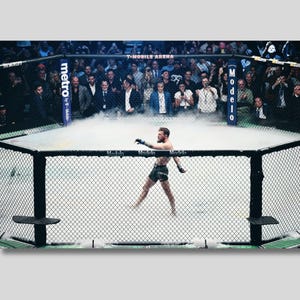 Conor Mc Gregor Iconic Walking Canvas Wall Art Design, Sports Art Canvas, UFC MMA Wall Decor Poster, Canvas Ready To Hang