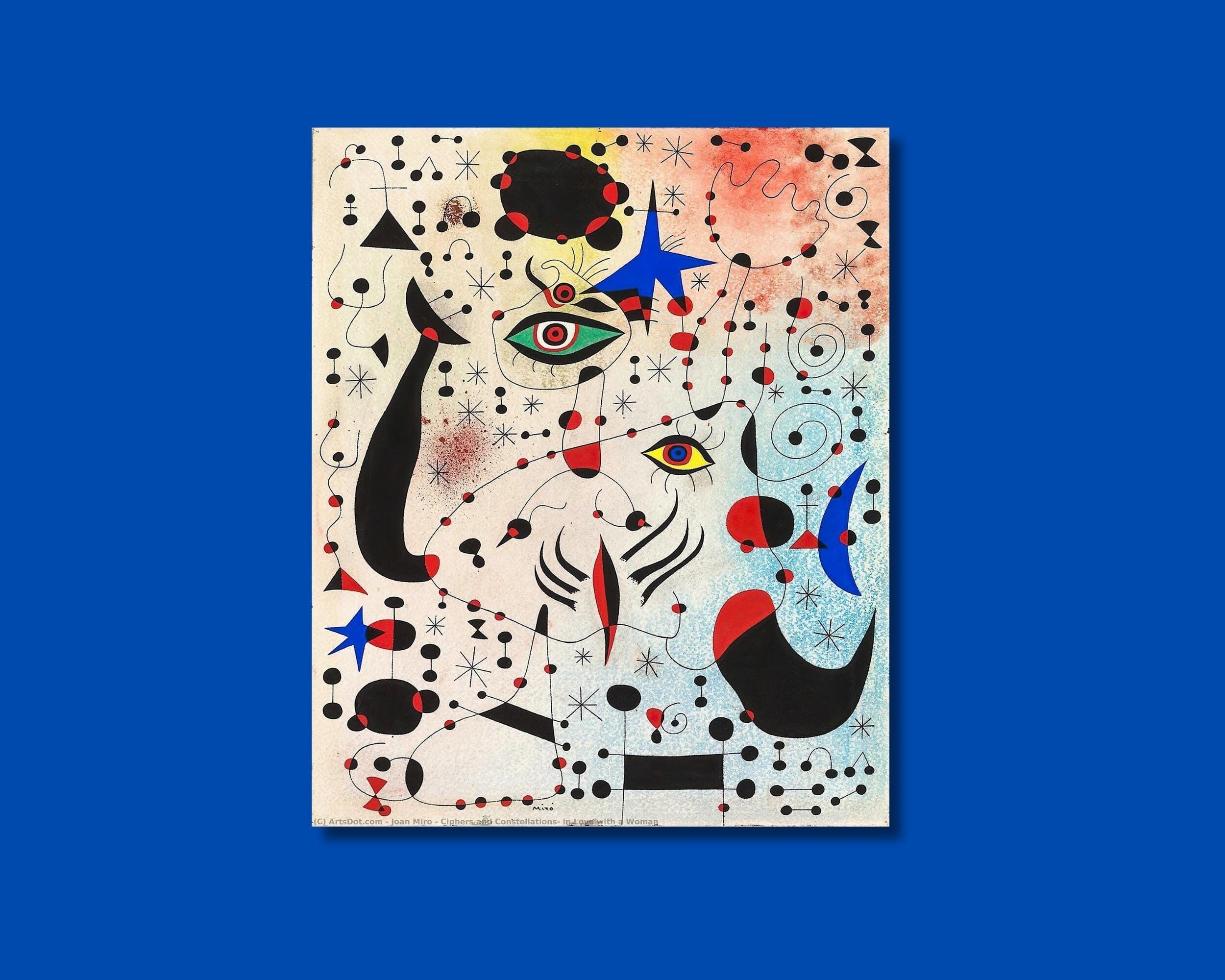 JOAN MIRO Ready to Hang Canvas, 1925 by Joan Miro Dancer