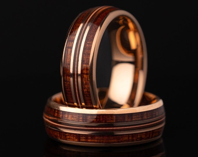 Guitar String Ring or Midi Ring, Silver or Gold Single Braid, 0.030 ...