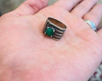Emerald male ring for sale , Mens emerald rings online , Affordable emerald rings for men