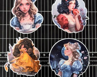 Princess sticker set 4PC