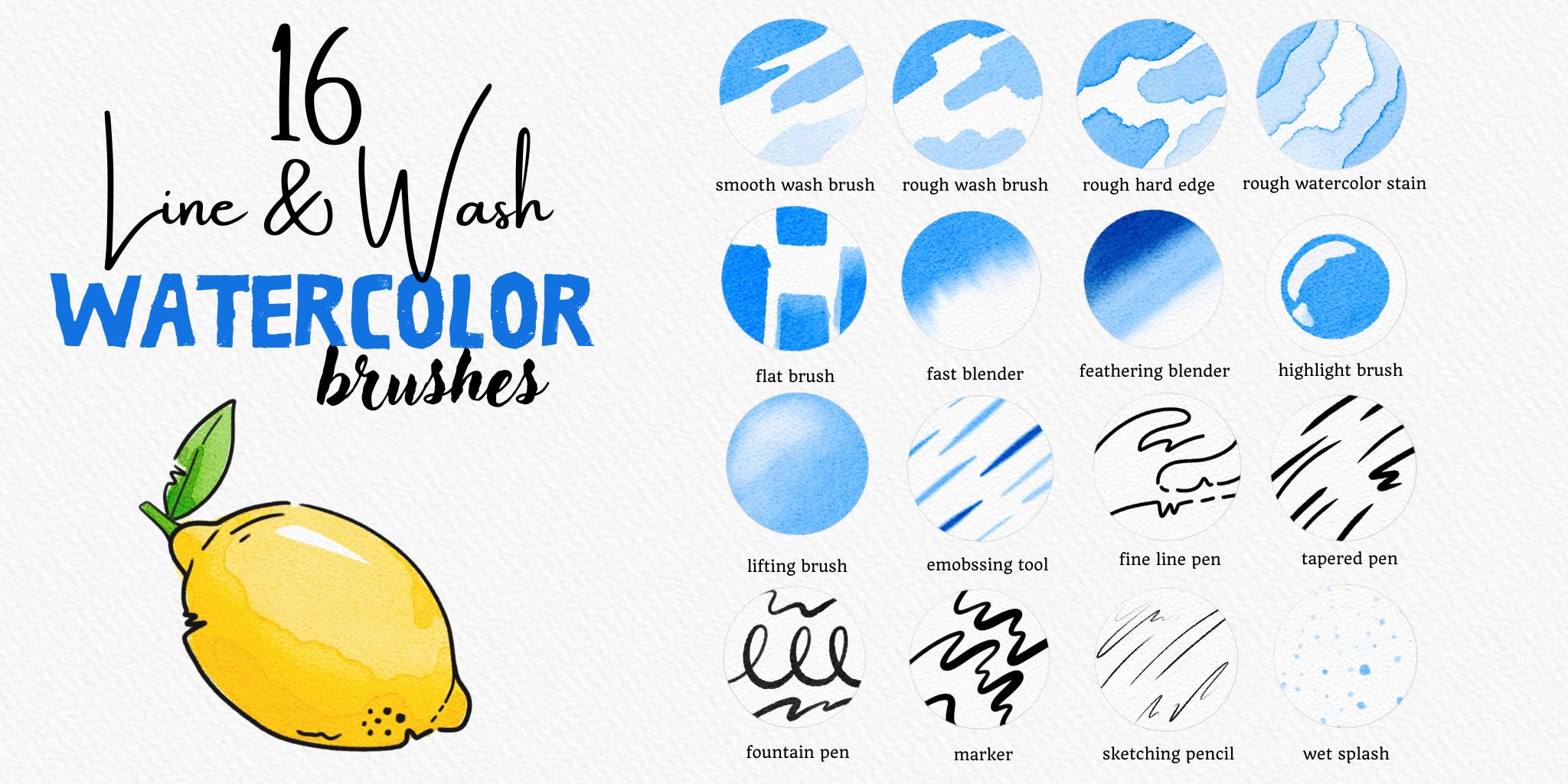 Ultimate Bundle Edition Watercolor Brushes for Procreate iPad ...