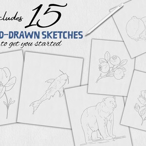 Watercolor Brush set for Procreate iPad | Procreate Brushes | Digital Brushes | Digital Textured Canvas | iPad Brushes | Painting Kit image 7