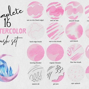 Watercolor Brush Set for Procreate iPad | Procreate Brushes | Digital ...