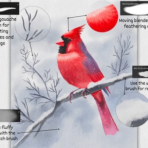 Watercolor Brush set for Procreate iPad | Procreate Brushes | Digital Brushes | Digital Textured Canvas | iPad Brushes | Painting Kit image 3