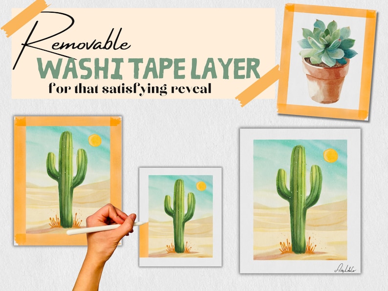 Watercolor Brush set for Procreate iPad | Procreate Brushes | Digital Brushes | Digital Textured Canvas | iPad Brushes | Painting Kit image 6