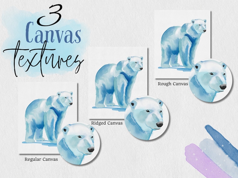 Watercolor Brush set for Procreate iPad | Procreate Brushes | Digital Brushes | Digital Textured Canvas | iPad Brushes | Painting Kit image 4