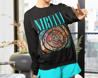 Nirvana Smiley Face Sweatshirt - Vintage Sweatshirt