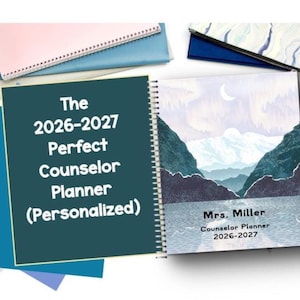 The Perfect School Counselor Counseling Planner (Personalized) - USA Made 2026-2027