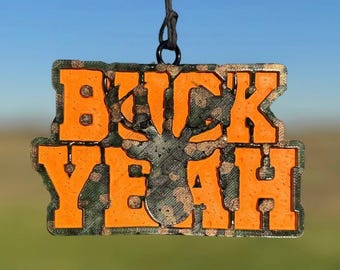 Deer Car Freshie: Buck Yeah Scented Air Freshener Car Scent