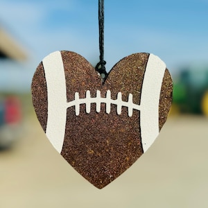Football Heart Car Freshie/Sports Freshie/Football Season/Car Freshie/Freshy/Mom Freshie/ Car Scent/Air Freshener/Freshy/ Car Scent