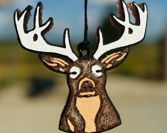 Detailed Deer Car Freshie: Custom Scented Air Freshener Car Scent