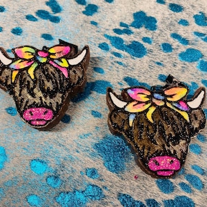 Highland cow Vent Clips (set of 2)/car vent clips/car freshener/ Air freshener/ Car Fresheners/ Vent clip fresher/ gifts for her