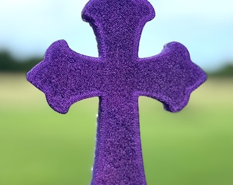 Custom Cross Car Freshie: Handmade Aroma Bead Car Scent